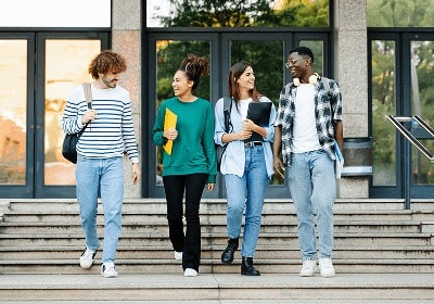 KT - Students at a school gate