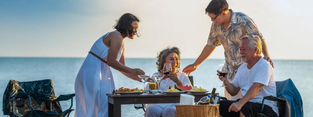 KT - A family having a picnic